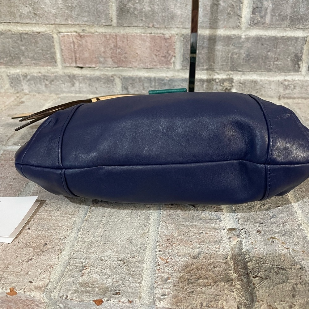 Coach Blue and Green Shoulder Bag with Adjustable Strap - Picture 5 of 8